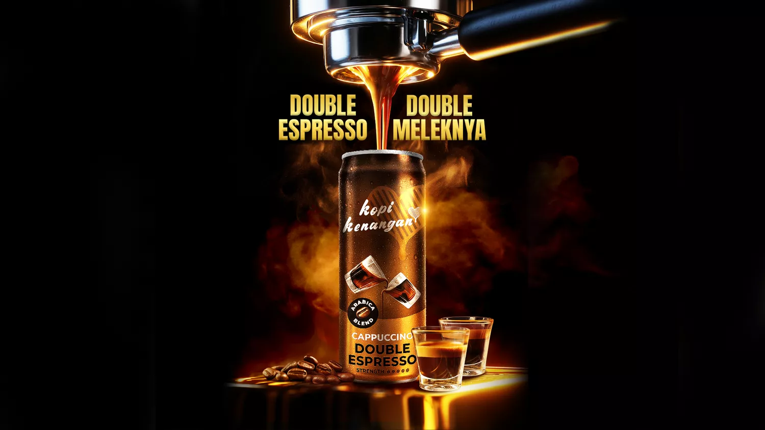 Kopi Kenangan Cappuccino Double Espresso dalam kaleng