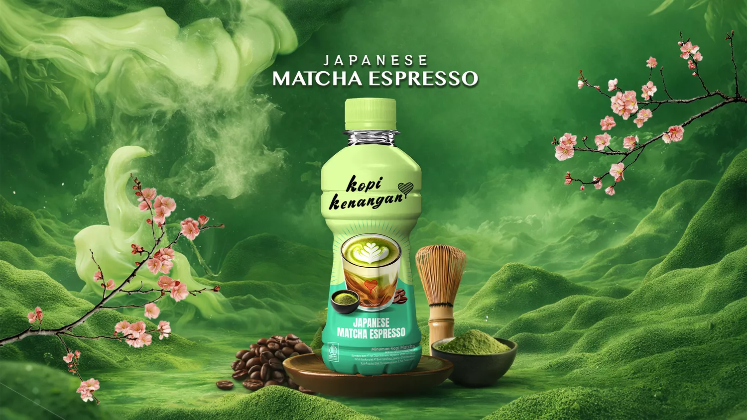 Kopi Kenangan Japanese Matcha Espresso dalam botol