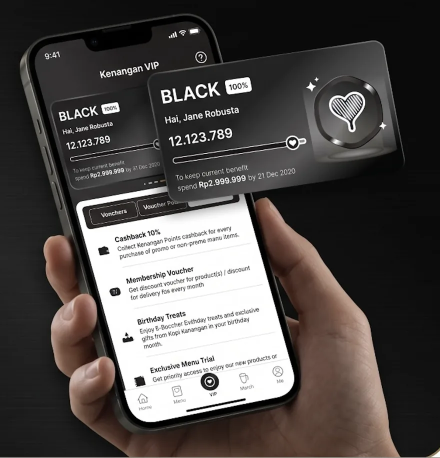 Kenangan VIP App — Black Membership
